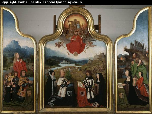 Jan Mostaert Triptych with the last judgment and donors